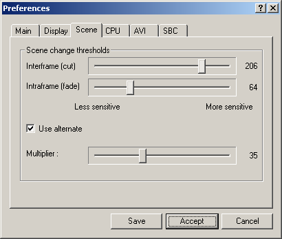 Preferences - Scene Tab